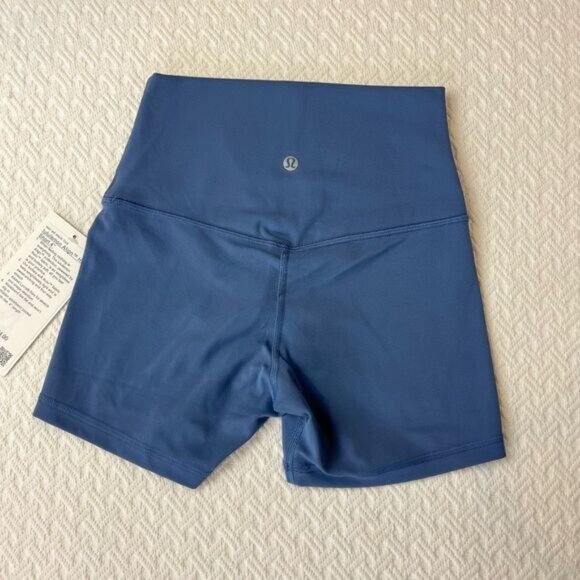 lululemon athletica Pants - NWT Lululemon Align Short HR 4" Size 4 Pastel Blue Bike Yoga shorts Athleisure